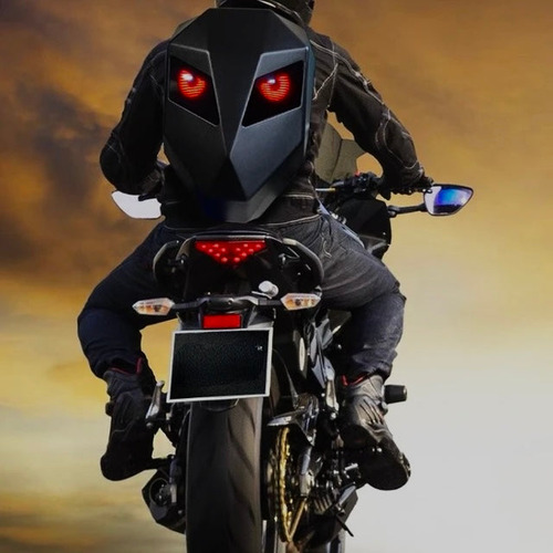Mochila Para Moto Knigt Pantalla Led Dinámica Caparazon Rigi