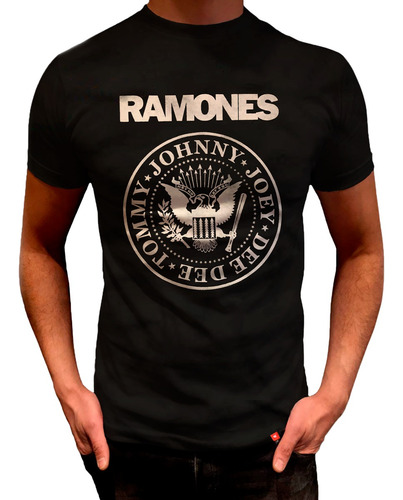 Remera Logo Ramones Eikeel Original