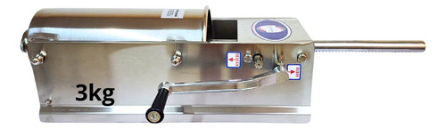 Ensacadeira Bja-3 Litros Aço Inox Canhão Linguiça Horizontal