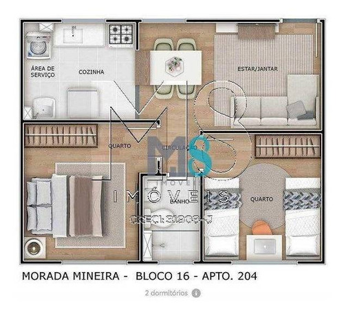 Imagem 8 de 13 de Apartamento Com 2 Dormitórios À Venda, 40 M² Por R$ 180.000,00 - Vila São Paulo - Mogi Das Cruzes/sp - Ap0269