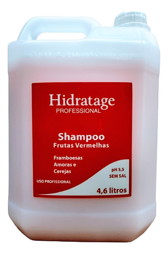 Shampoo Hidratage Sem Sal Frutas Vermelhas 4,6 Litros