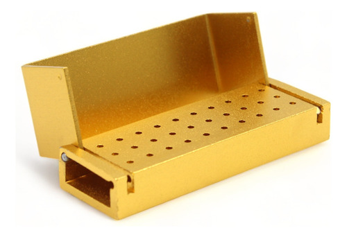 Fresero Dental Porta Fresas Esterilizable Dorado