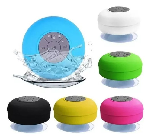 Parlante Ducha Bluetooth Manos Libre Impermeable Colores