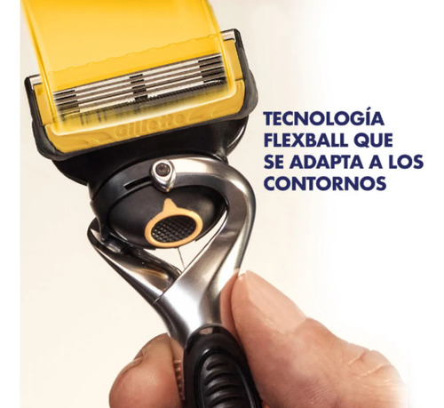 Rastrillo Gillette Proshield 1 Mango + 3 Repuestos