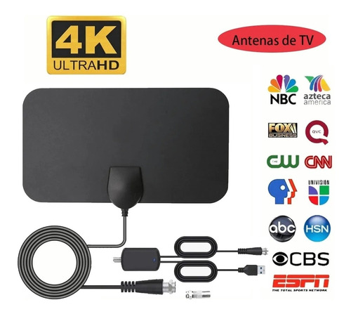 Antena De Tv Hdtv Amplificador 4k Digital Para Interiores