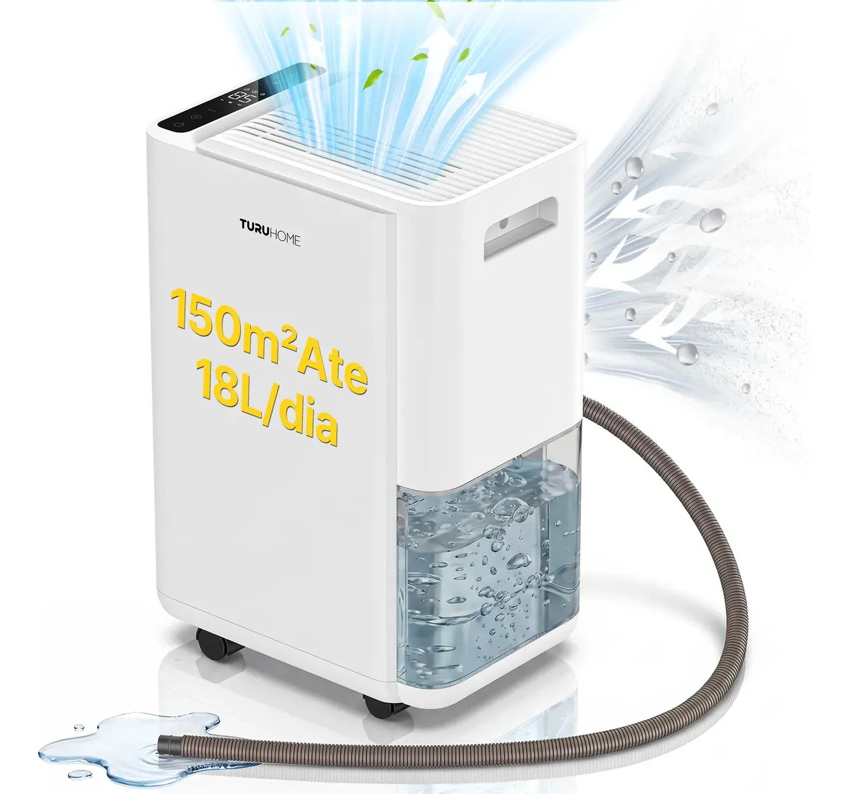 Desumidificador de Ar Compressor 18L/Dia para Ambientes até 150m²