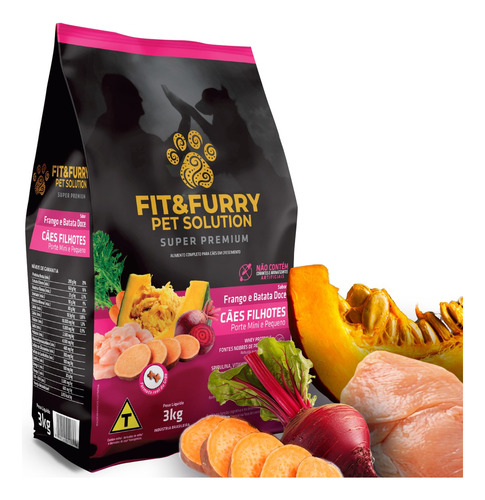 Alimento Para Cães Filhote Porte Pequeno Frango C/ Batata 3k