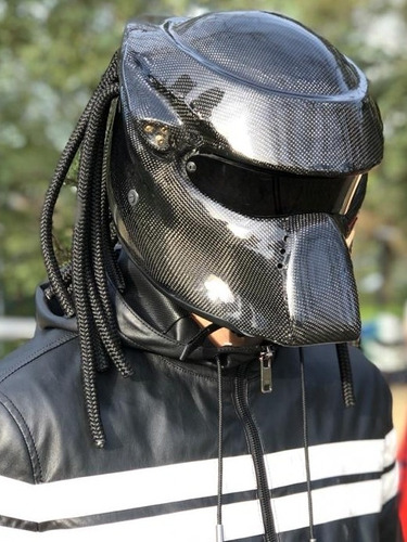 Casco Depredador De Fibra De Carbono (leer Descripción)