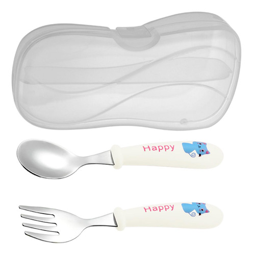 Conjunto De Garfo De Colher De Aço Inoxidável Branco