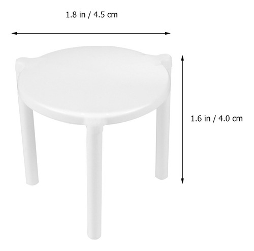 200pcs Pizza Saver Stand De Plástico Blanco Trípode Fijación