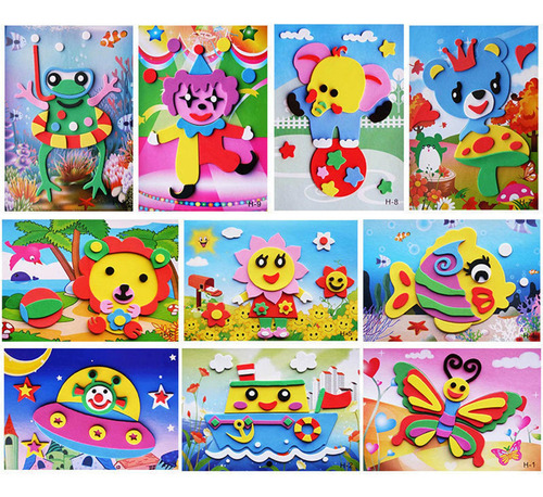 Pegatinas De Espuma De Varios Colores Para Hacer Tarjetas De