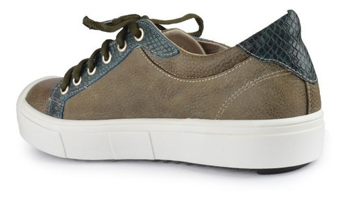Imagen 6 de 9 de Zapatillas Urbanas De Mujer De Cuero Claude - Ferraro