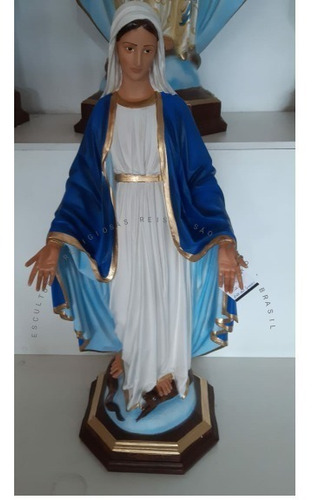 Imagem Nossa Senhora Das Graças 80cm De Resina