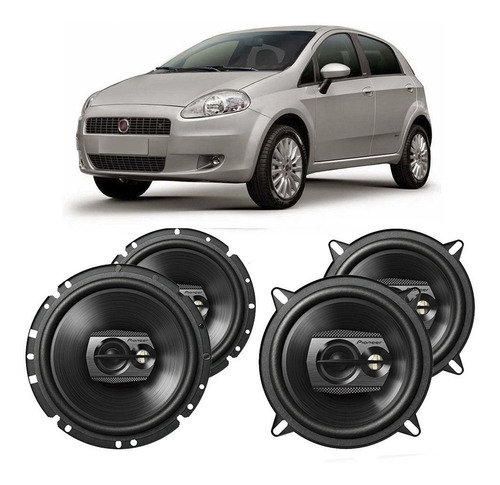 Falante Fiat Punto 2008 A 2012 200w Rms Automotivo Kit