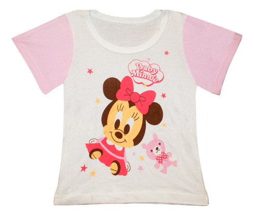 Camiseta Infantil Menina Casual Personagens