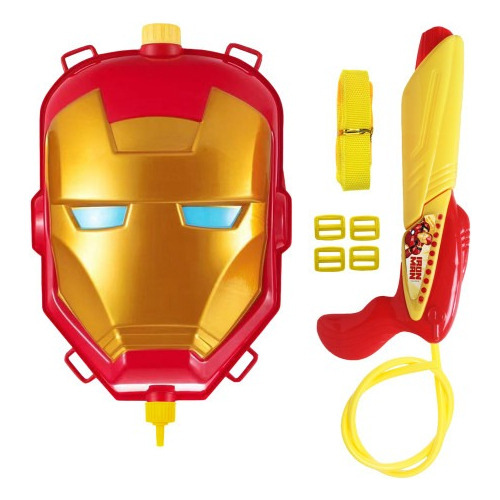 Mochila De Carga Con Pistola Lanza Agua Iron Man 8550