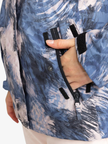 Campera Snow Roxy Jetty Solid Np Azul Print S