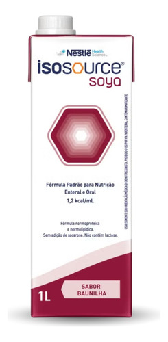 Isosource Soya - Caixa C/ 04 - Nestle Suplementos - 1 Litro