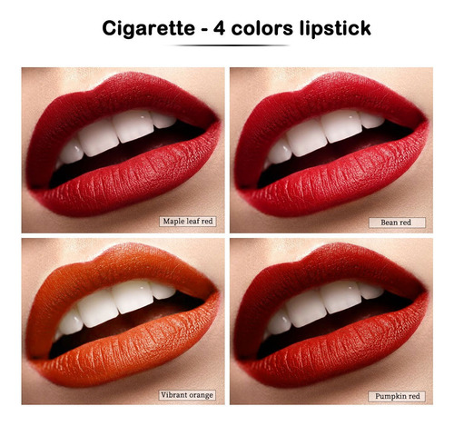 Ae Set De Labiales Cigarrillos Mate De Larga Duración