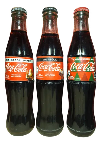 3 Botellas Coca Cola Retornables Colección Chile 2017