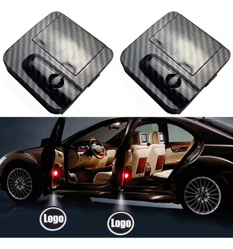 2 Projetores Porta Led Mercedes Benz Amg Estrela Cla45 Coupe