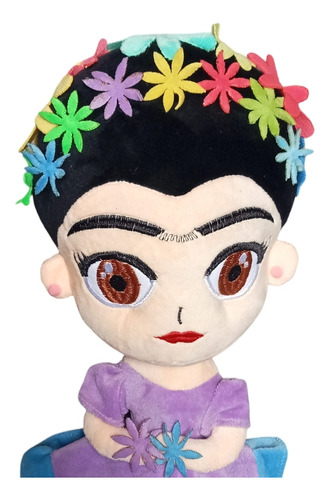 Frida Kahlo Peluche Extrasuave Calidad Premium Bordada Flore