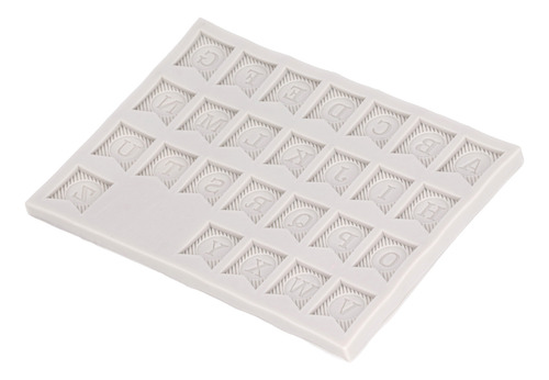 Molde De Silicona Para Fondant Alphabet Diy, Flexible, Resis