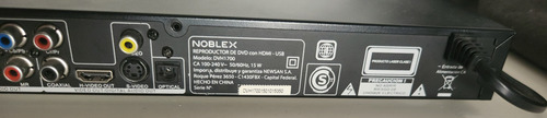 Dvd Noblex Dvh-1700 Hdmi Bandeja Trabada Negro (Usado)