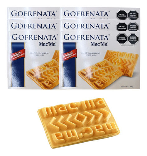 Gofrenata Rellena Nata 11 Caja 320g C/u Wafer Galleta Mac Ma