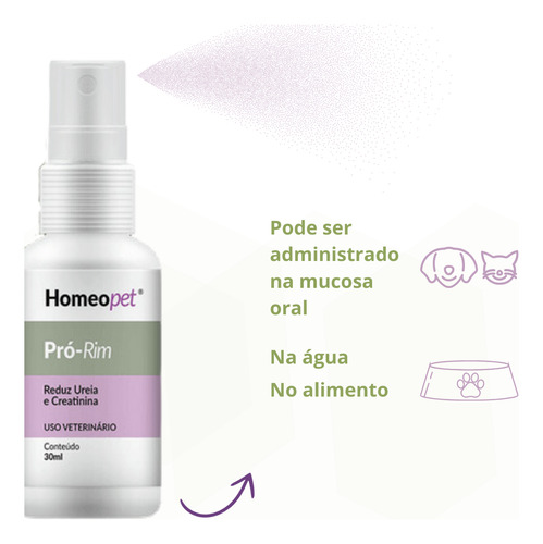 Homeopet Pro-rim Real H 30ml Tratamento Cães/gatos