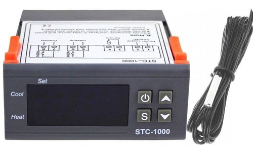 Imagen 4 de 10 de Termostato Digital Stc-1000 Doble Control Frio O Calor 220v