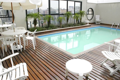Imagem 12 de 15 de Flat Em Moema No Pool - Sf463