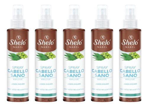 5 Pack Spray Cabello Sano Shelo