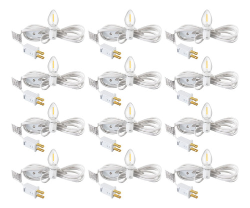 Cable De Accesorios De Luces De Aldea De Navidad Con Bombill