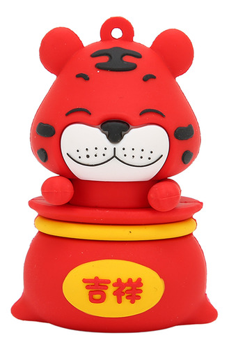 Unidad Flash Usb De Dibujos Animados U Disk Tiger Antielectr