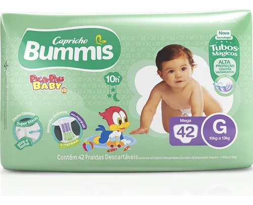 Fralda Bummis Pica Pau Baby