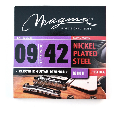 Encordado Para Guitarra Elec. Magma Calibre 009-010-011