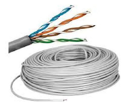Cable 4 Pares Utp 24x4 5e Gris X50mts Hellerman