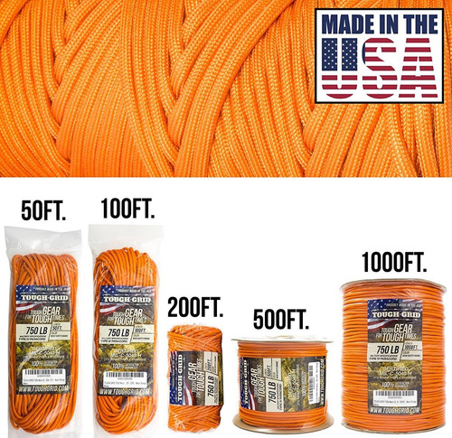 Imagen 10 de 10 de Cuerda Paracord De Nylon De 15 Mts Tough - Grid
