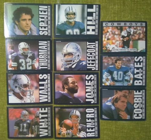 Tarjetas Dallas Cowboys Topps 1985 Set 11 Cards