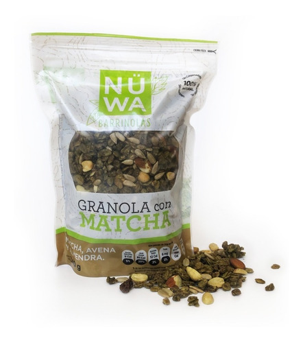 Granola Con Matcha 340g Nüwa Semilla Girasol Almendra