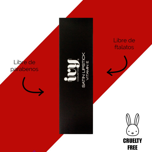 Labial Satinado Ivy Con Colageno Y Vitamina E Fiery Orange