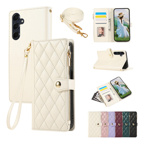 Funda Tipo Cartera Para Teléfono Samsung Galaxy S25 Ultra