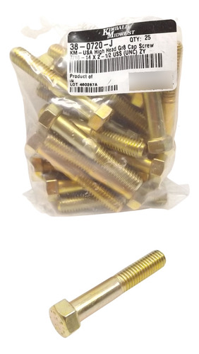 Lot Of 25 Kimball Midwest 380720 7/16-14x2-1/2 Usa Hig Aam