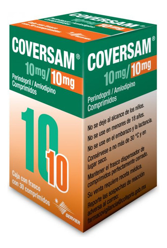 Coversam 10 Mg/10 Mg Caja Con 30 Comprimidos