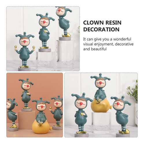 Adorno De Resina Para Manualidades Con Forma De Payaso, Deco