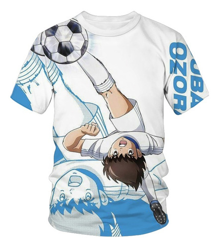 Camiseta Anime Con Estampado De Fútbol De Captain Tsubasa