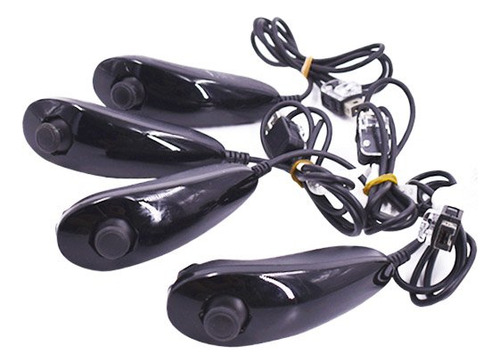 Control Nunchuk Negro Para Consola Nintendo Wii