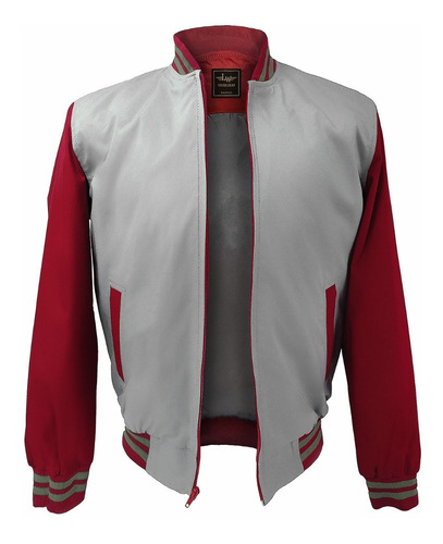 Chaqueta Hombre Sport Beige - Rojo