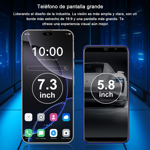 Smartphones I16 Pro Max Doble Sim 12gb Ram 512gb Rom Pantalla 7.3'' Batería 8000mah Cámara 108mp